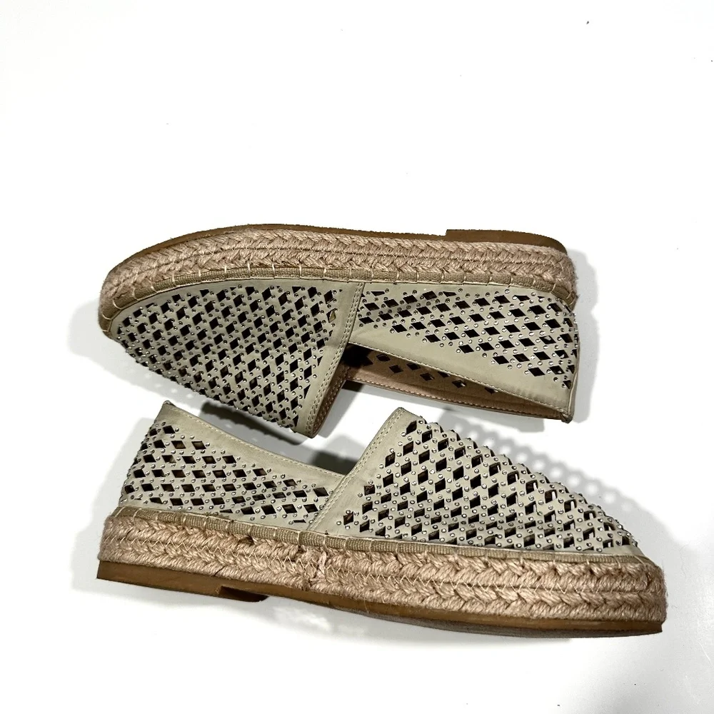 Catherine Malandrino [ Women 8.5 ] Sparkly Embellished Espadrilles Slip on Shoes